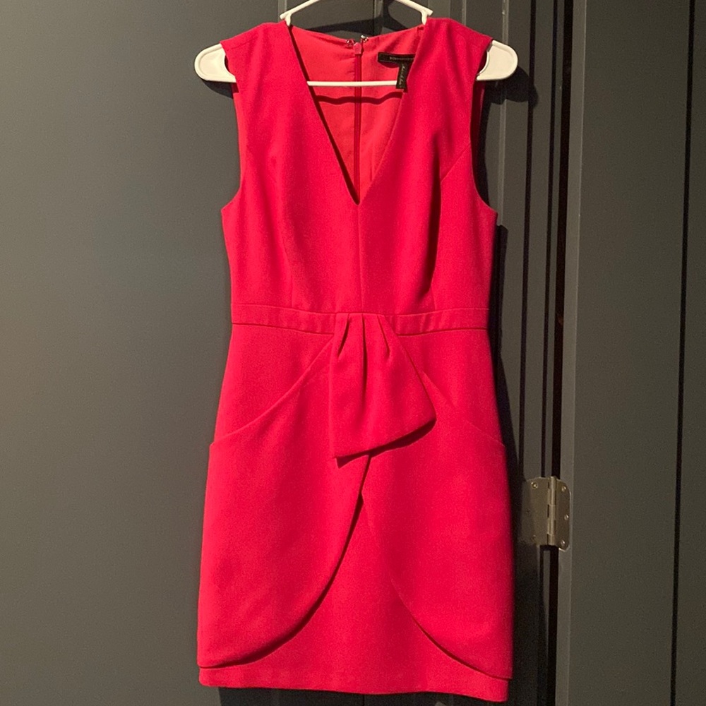 Hot pink BCBGMAXAZRIA dress